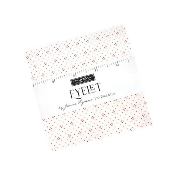 Eyelet Charm Pack by Joanna Figueroa of Fig Tree Quilts for Moda Fabrics - Picture 1 of 6